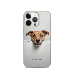 Smile Dog Peep iPhone Case