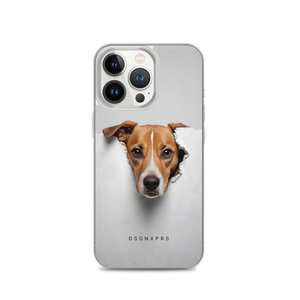 Funny Sad Dog Peep iPhone Case