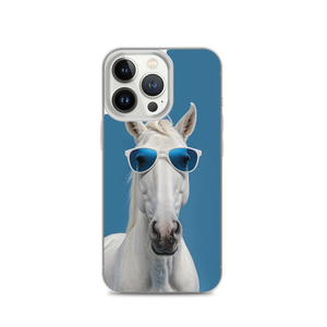 Cool Blue Horse iPhone Case