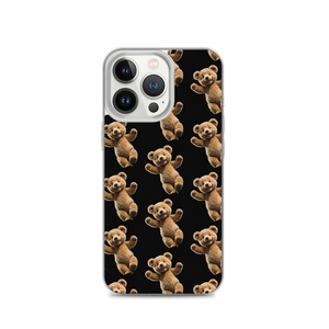 Happy Teddy Bear Pattern iPhone Case