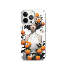 Oriental Lady with Orange Fruits iPhone Case