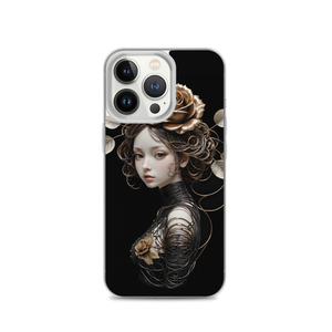 Lady Rose Copper Wire Art iPhone Case