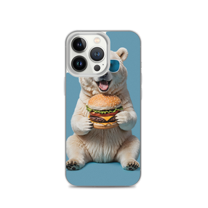 Polar Bear and Burger iPhone Case