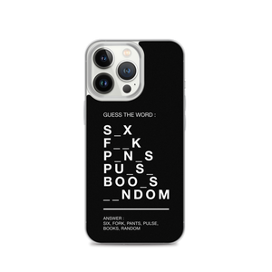 Guess The Word (Funny) iPhone Case