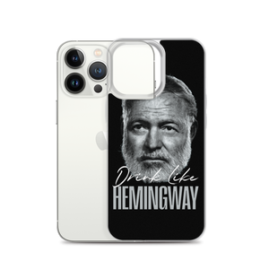 Drink Like Hemingway Portrait Clear Case for iPhone®