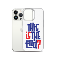 IS/THIS IS THE END? Navy Red iPhone Phone Case