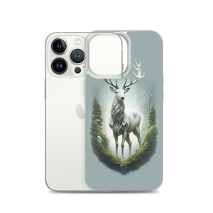 Green White Deer iPhone Case