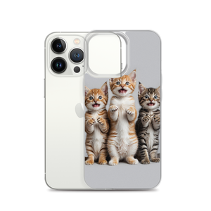 Funny Tripple Cats iPhone Case