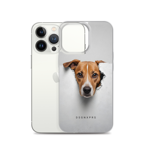 Funny Sad Dog Peep iPhone Case