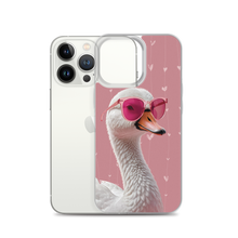 Cute Pink Swan iPhone Case