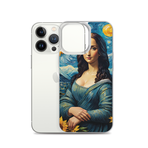 Monalisa Painting in Van Gogh Style iPhone Case