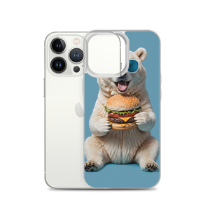 Polar Bear and Burger iPhone Case