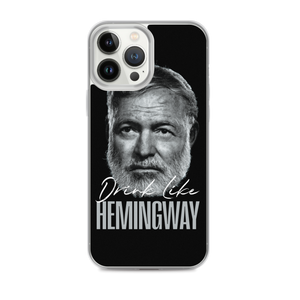 Drink Like Hemingway Portrait Clear Case for iPhone®