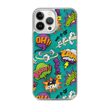 Comic Text Pattern iPhone Case