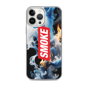 Blue Smoke Fire iPhone Case