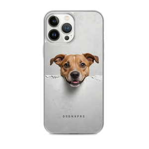 Smile Dog Peep iPhone Case