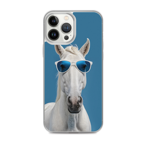 Cool Blue Horse iPhone Case