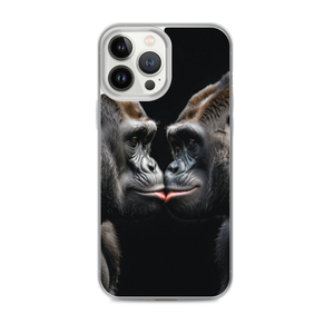 Gorilla Kissing iPhone Case