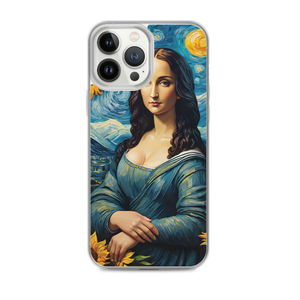 Monalisa Painting in Van Gogh Style iPhone Case