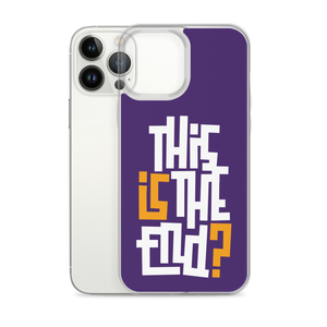 IS/THIS IS THE END? Purple Yellow Reverse iPhone Phone Case