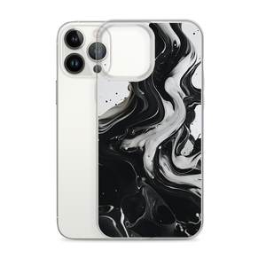 Black and White Fluid iPhone® Phone Case