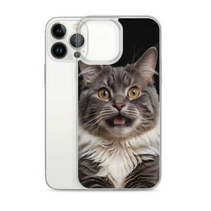 Shocked Cat Face iPhone Case