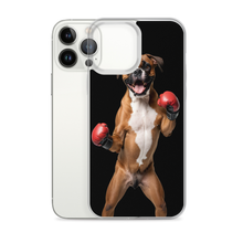 Boxer Boxing Black iPhone Case