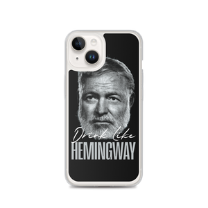 Drink Like Hemingway Portrait Clear Case for iPhone®