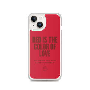 Red is the color of love iPhone® Phone Case