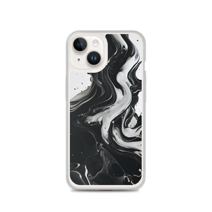 Black and White Fluid iPhone® Phone Case