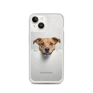 Smile Dog Peep iPhone Case