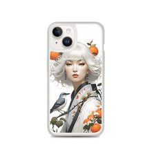 Beauty Lady with Orange and Bird iPhone Case