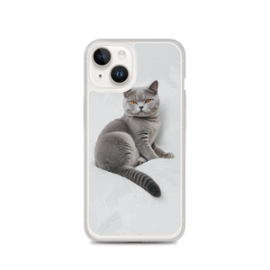 Relaxing British Shorthair Cat iPhone Case