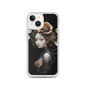 Lady Rose Copper Wire Art iPhone Case