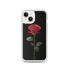 Red Rose on Black iPhone Case