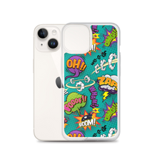 Comic Text Pattern iPhone Case