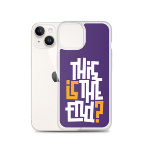 IS/THIS IS THE END? Purple Yellow Reverse iPhone Phone Case