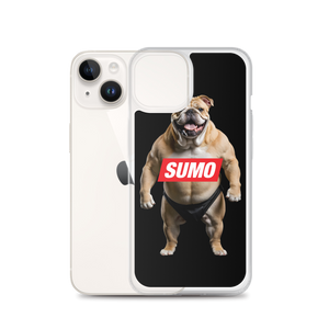 Sumo Bulldog Black iPhone Case