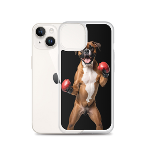 Boxer Boxing Black iPhone Case