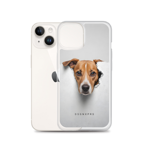 Funny Sad Dog Peep iPhone Case