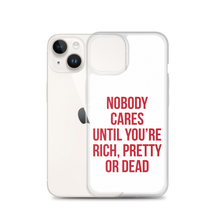 Nobody Cares (Funny) iPhone Case