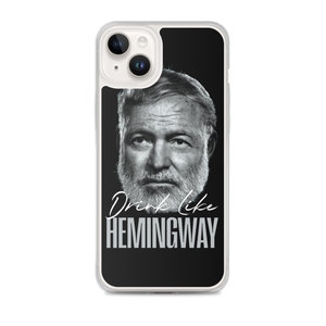 Drink Like Hemingway Portrait Clear Case for iPhone®