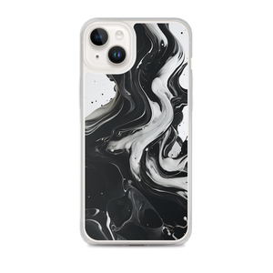 Black and White Fluid iPhone® Phone Case