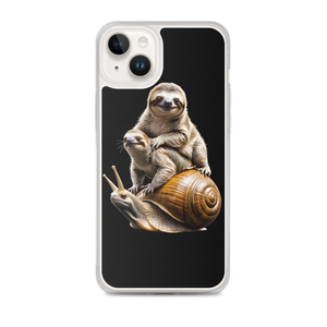 Sloth Riding A Snail iPhone Case