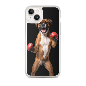 Boxer Boxing Black iPhone Case