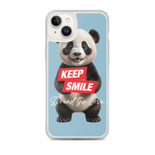 Keep Smile Blue Panda iPhone Case