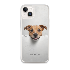 Smile Dog Peep iPhone Case