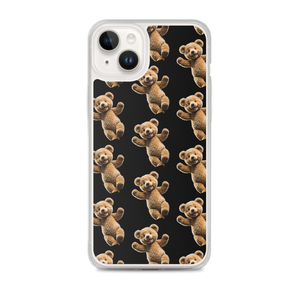 Happy Teddy Bear Pattern iPhone Case