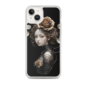 Lady Rose Copper Wire Art iPhone Case