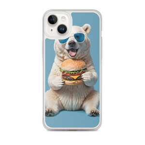 Polar Bear and Burger iPhone Case